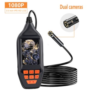 Dual Lens 4.3inch LCD Screen Portable 7m Handheld Industrial Endoscope WD32B