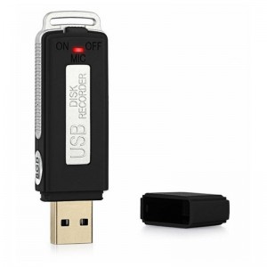 USB Flash Drive Support WAV File Format 2 in 1 Mini 8GB Spy Digital Voice Recorder 