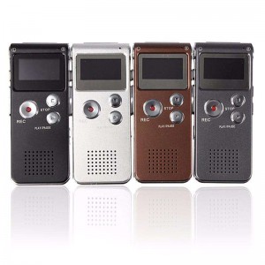 Metal Shell LCD Dictaphone MP3 Player 8GB Digital Sound Audio Recorder WVR16