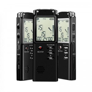 Mini Dictaphone 8GB Rechargeable Digital Audio Voice Recorder with Microphone