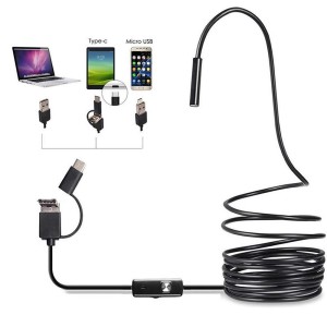 3in1 Endoscope Waterproof Inspection Sewer Camera for Android & PC W3in1-7